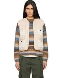 Moncler - Mimosas Braided Trim Teddy Down Vest - Lyst