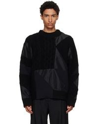 Sacai - A.P.C. Edition Quilts Knit Sweater - Lyst