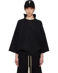 メンズ Fear Of God メリノ フルジップ セーター ブラック | Lyst