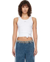 DIESEL - Wrap-Around Crop Tank Top - Lyst