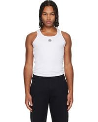 Marine Serre - Moon Logo Ribbed Jersey Tank Top - Lyst