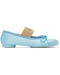 MM6 by Maison Martin Margiela - ブルー Anatomic バレエシューズ - Lyst