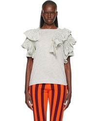 Dries Van Noten - Ruffled T-Shirt - Lyst