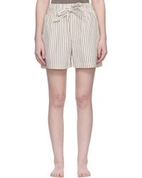 Tekla - Off- & Poplin Pyjama Shorts - Lyst