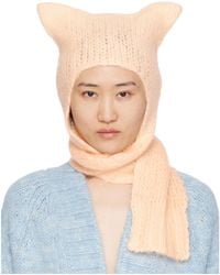 Maison Margiela - Faded Mohair Scarf Beanie - Lyst