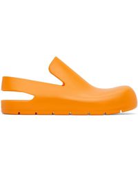 Bottega Veneta - Orange Puddle Loafers - Lyst