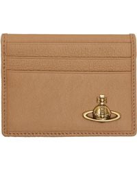 Vivienne Westwood - Tan Leather Card Holder - Lyst