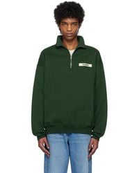 Jacquemus - グリーン The Gros Grain Zipped-Rollneck スウェットシャツ - Lyst
