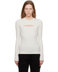 Agolde - White Lyza Long Sleeve T-shirt - Lyst