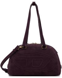 DIESEL - 1Dr Dome Oval D Logo Suede Shoulder Bag - Lyst