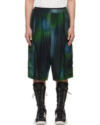 Y-3 - グリーン＆ブルー Allover Print メッシュ ショートパンツ - Lyst