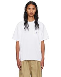 Needles - T-shirt blanc à logo brodé - Lyst