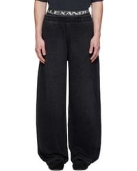 Alexander Wang - Pre-styled Brushed Denim Sweatpants - Lyst