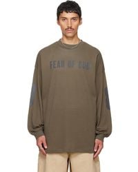 Fear Of God - Khaki Merch Long Sleeve T-Shirt - Lyst
