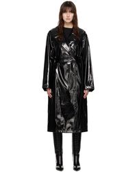 Stand Studio - Henriette Faux-leather Trench Coat - Lyst