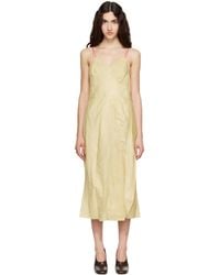 Calvin Klein - Fia Leather Midi Dress - Lyst