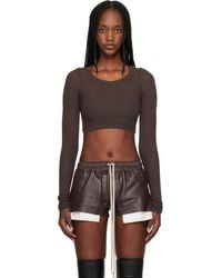 Rick Owens - Ls Crop T-Shirt - Lyst