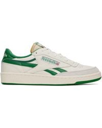 Reebok - オフホワイト＆グリーン Club C Revenge Vintage スニーカー - Lyst