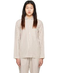 Tekla - Off- & Long Sleeve Pyjama Shirt - Lyst