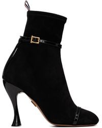 Thom Browne - Soft Suede Trompe L'Oeil 4-Bar 105 Ankle Boots - Lyst