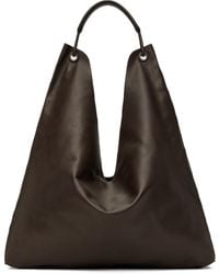 The Row - Cabas sculptural bindle brun - Lyst