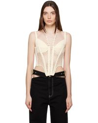 Dion Lee - Off-white Coral Corset - Lyst