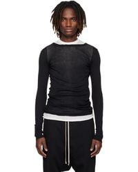 Rick Owens - Temple Rib Ls T-shirt - Lyst