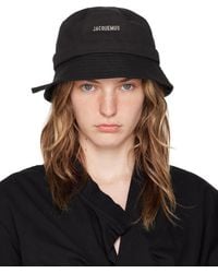 Jacquemus - Le Bob Gadjo Brand-Plaque Cotton Bucket Hat - Lyst