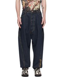 Vivienne Westwood - Navy Twisted Seam Jeans - Lyst
