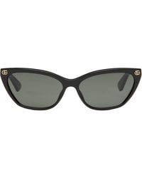 Gucci - Light Gg Cat Eye Sunglasses - Lyst