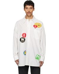 MM6 by Maison Margiela - Off- Long-Sleeved Shirt - Lyst