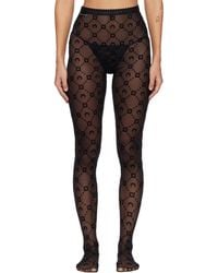 Marine Serre - Moonogram Mesh Flock Tights - Lyst