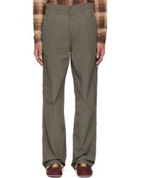 Dries Van Noten - Khaki Crinkle Cargo Pants - Lyst