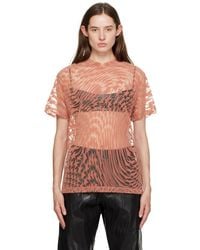 Mugler - Pink Star T-shirt - Lyst