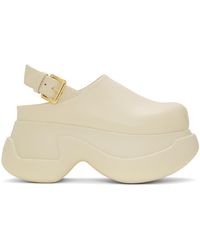Marni - Off-white Sabot Buckle Chunky Loafers - Lyst