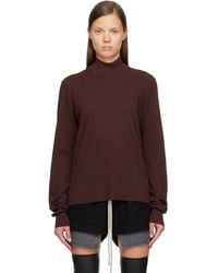 Rick Owens - Burgundy Concordians Headon Dbl Turtleneck - Lyst