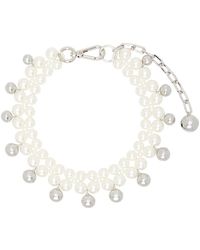 Simone Rocha - White Bell Charm Necklace - Lyst