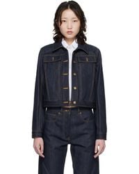 Thom Browne - Shrunken Selvedge Denim Jacket - Lyst