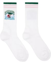 CASABLANCA - Palm Tree Emblem Socks - Lyst