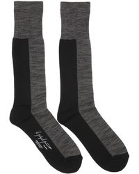 Yohji Yamamoto Pile Long Socks - Grey