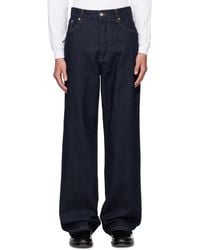 Dries Van Noten - ネイビー ルーズフィット ジーンズ - Lyst
