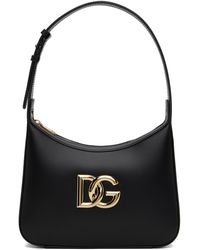 Dolce & Gabbana - Sac noir à ferrure à logo dg - Lyst
