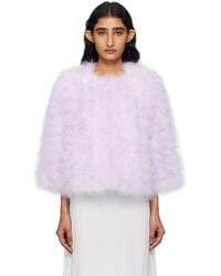 Yves Salomon - Short Feather Jacket - Lyst