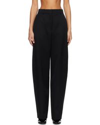 Givenchy - Pantalon Façon Tailleur Noir À Coupe Cocon - Lyst