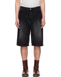 Carne Bollente - Ssense Exclusive Love Denim Shorts - Lyst