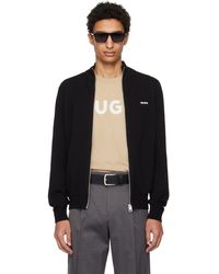 HUGO - Logo-Detail Knit Track Jacket - Lyst