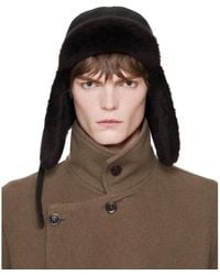 Lemaire - Chapka Reversible Shearling Aviator Hat - Lyst