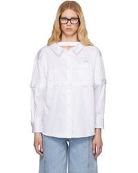 ROKH - ホワイト Multi Button Broken シャツ - Lyst