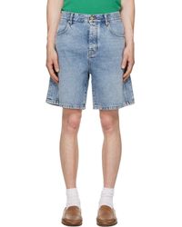 Balmain - Bermuda Denim Shorts - Lyst