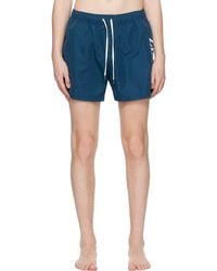 Zegna - Blue Printed Swim Shorts - Lyst